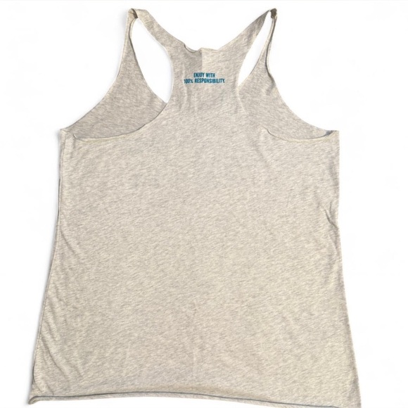 Women's Tequila “Altos” Gray Racerback Tank Top. XL - Picture 2 of 4
